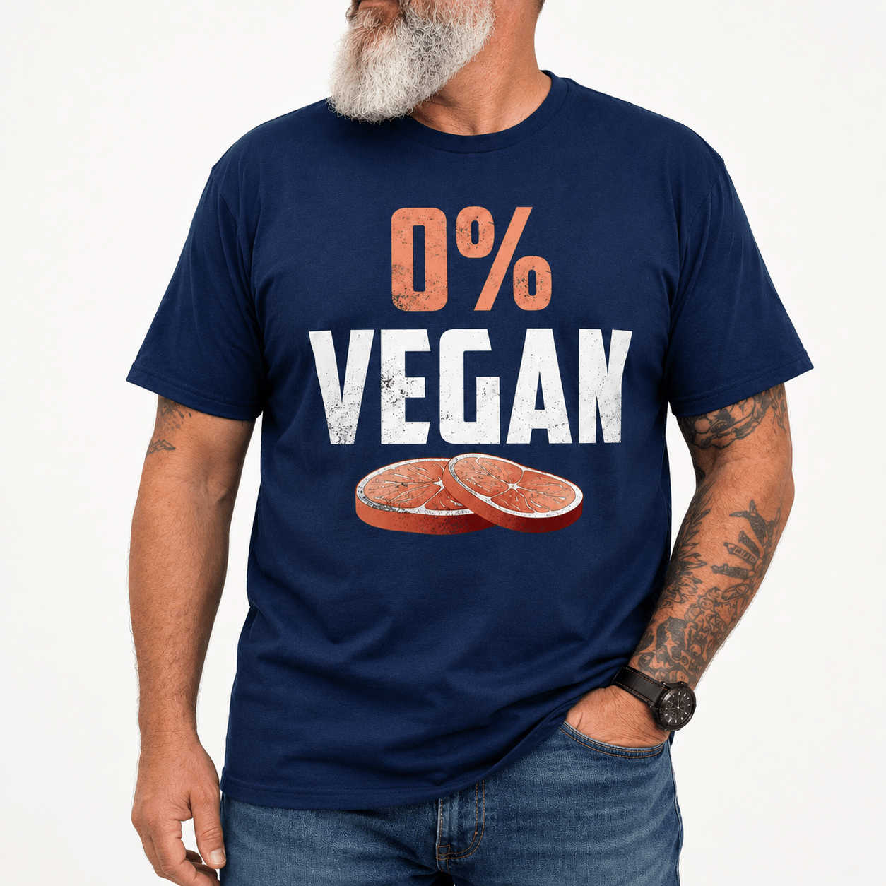 0% Vegan - V2- T-Shirt - The Cavemanstyle