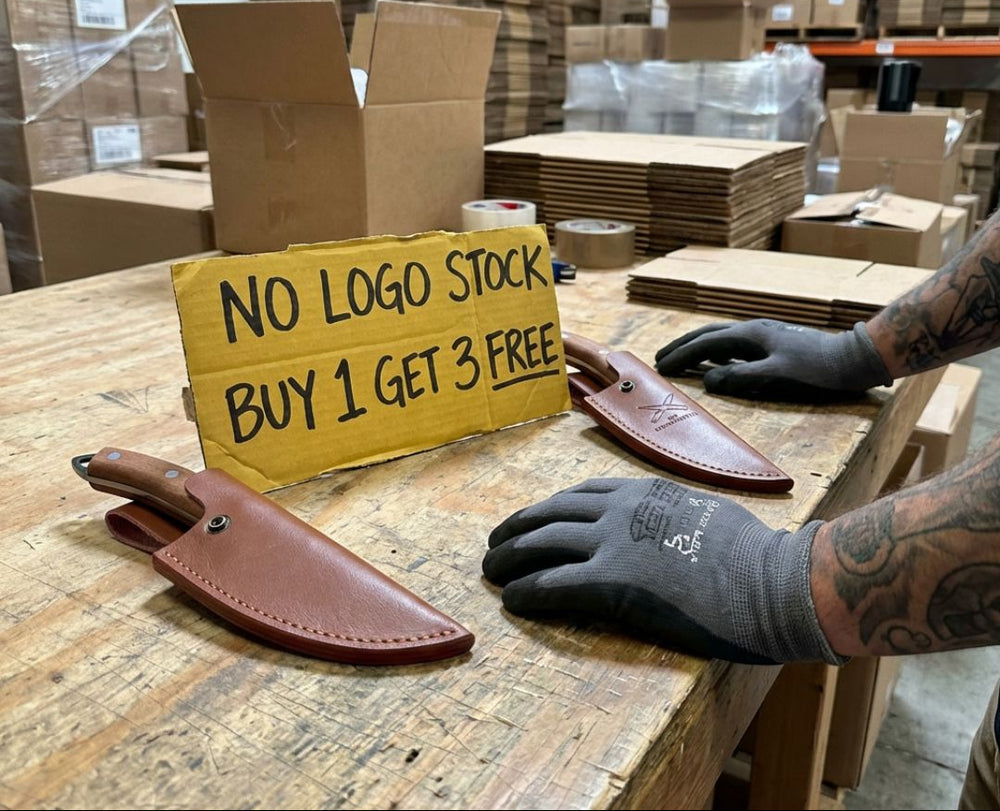 No logo stock on the warehouse table