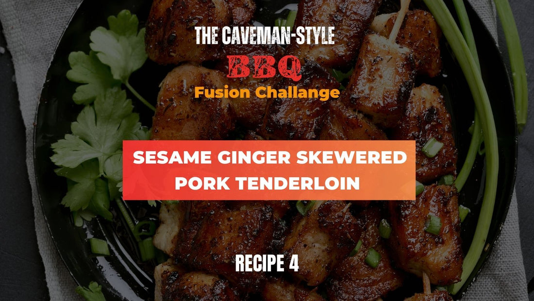 Sesame Ginger Skewered Pork Tenderloin - The Cavemanstyle