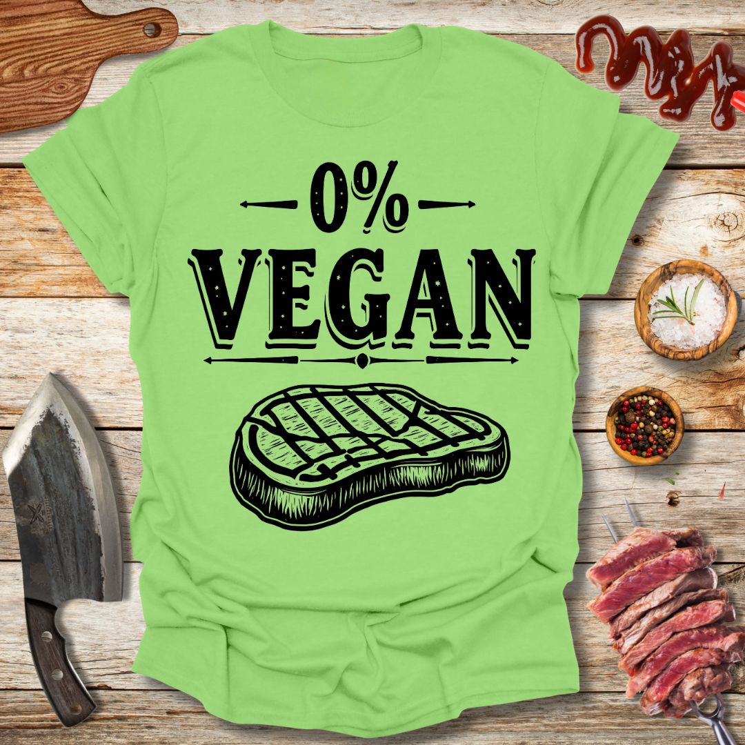 0% Vegan T-shirt V1 - The Cavemanstyle