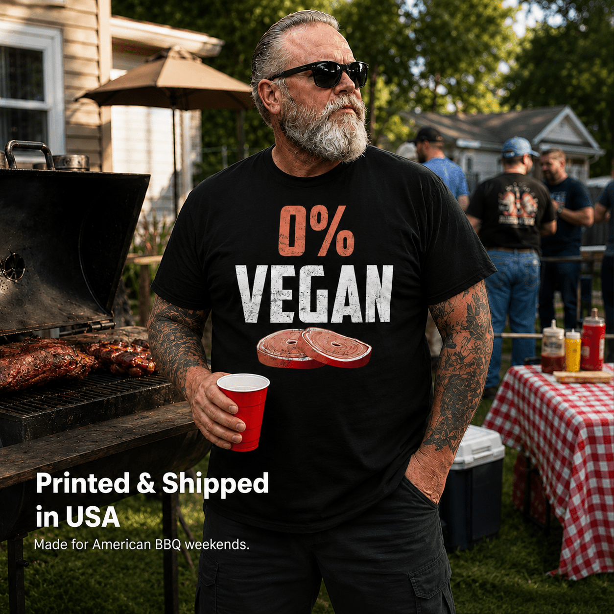 0% Vegan - V2- T-Shirt - The Cavemanstyle