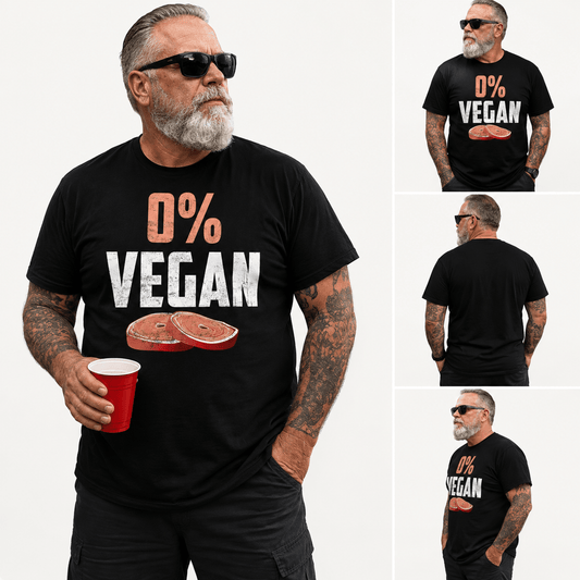 0% Vegan - V2- T-Shirt - The Cavemanstyle