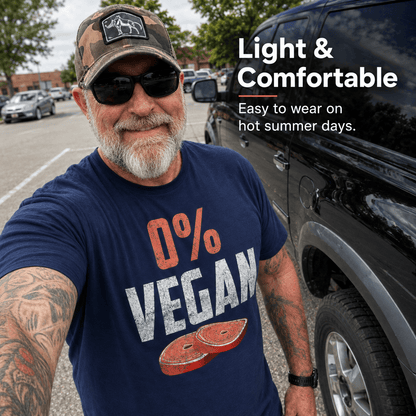 0% Vegan - V2- T-Shirt - The Cavemanstyle