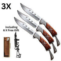 3 X Apex Folding Knife +3 X Cover +3 X TACO47 EDC TOOL.