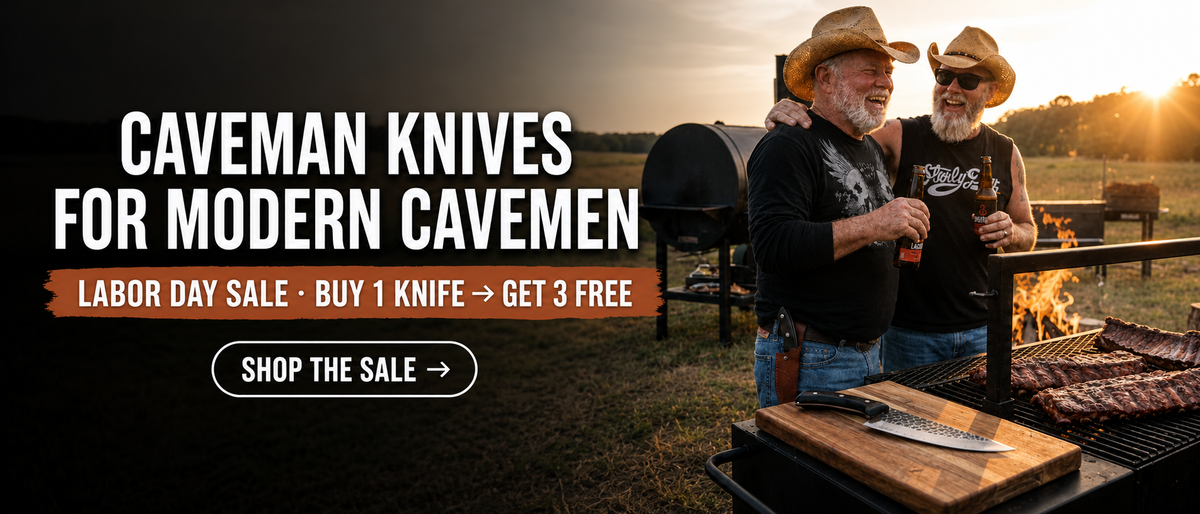 Caveman knives for modern cavemen.