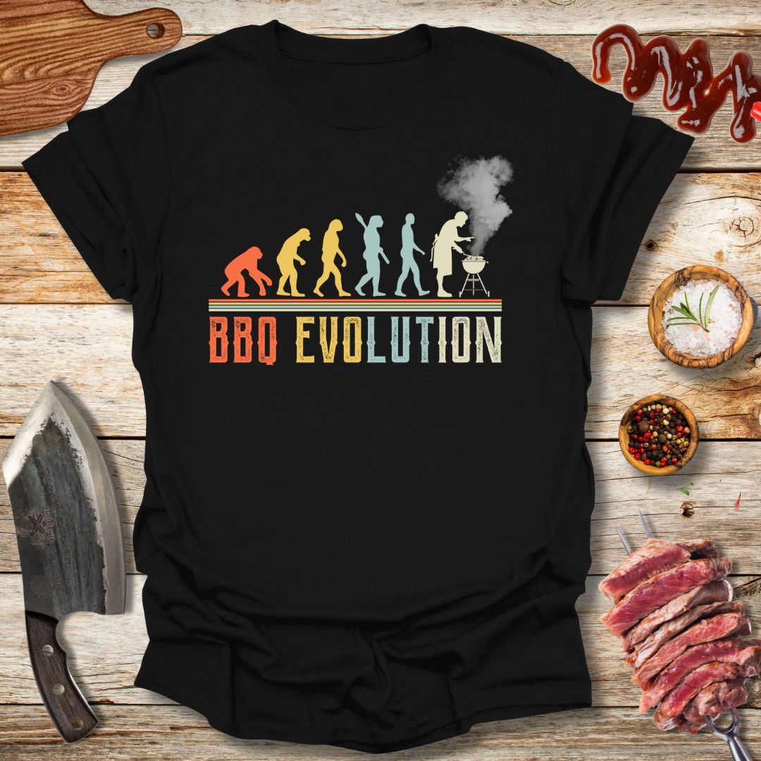 BBQ Evolution T-Shirt - The Cavemanstyle