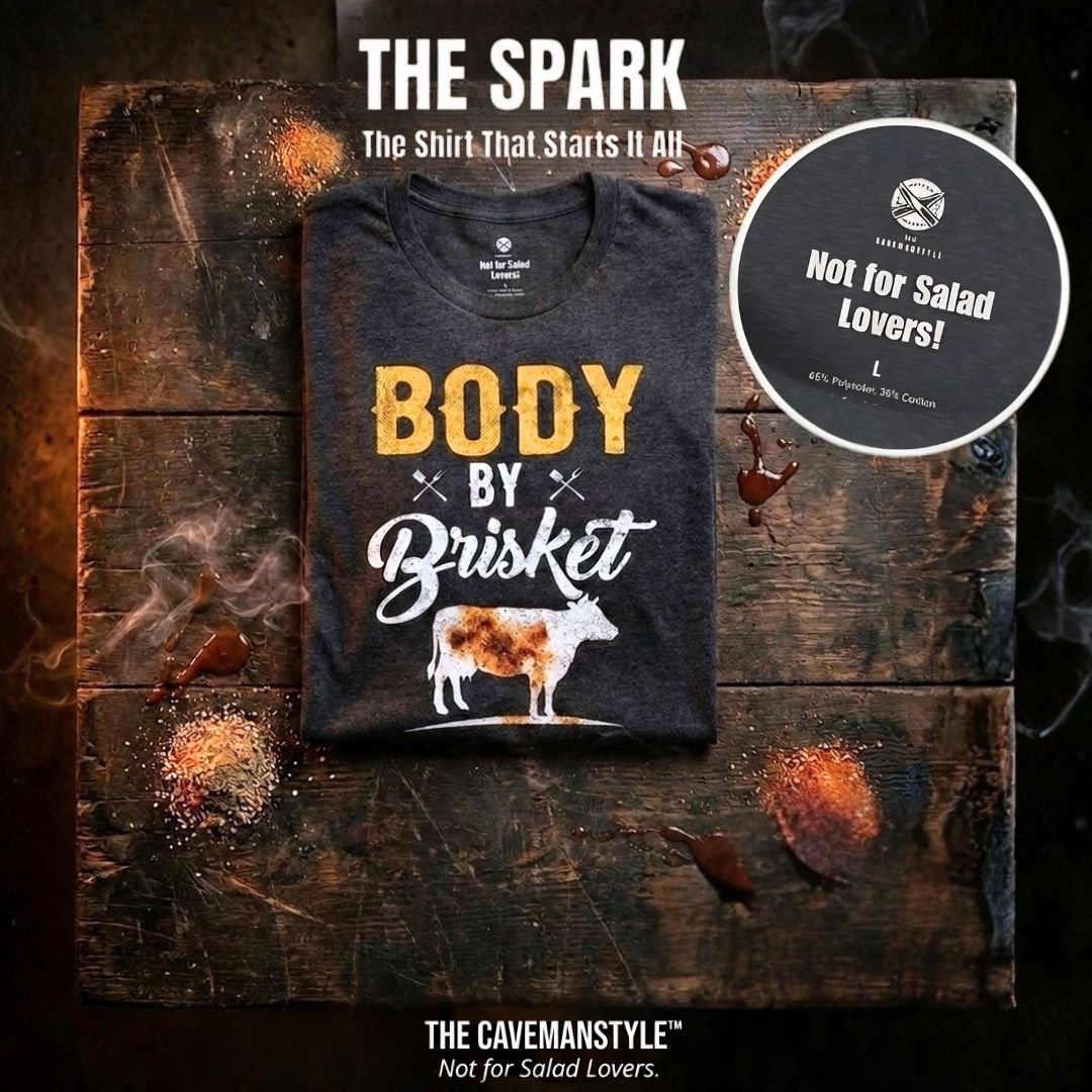 Body By Brisket™ Tee The Spark - The Cavemanstyle