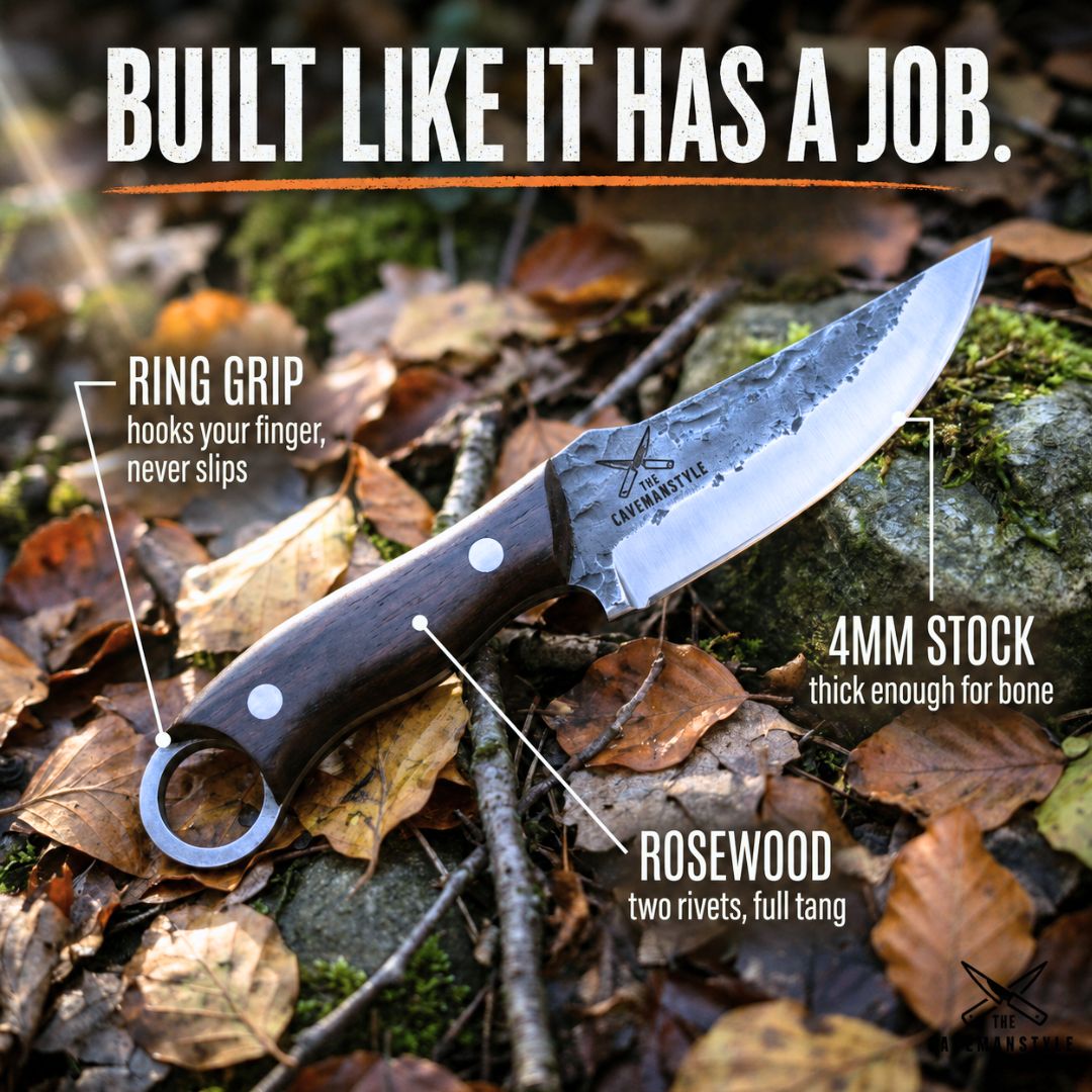ֿ CAVEMAN CLAW™ | Ring Grip Utility Knife - The Cavemanstyle