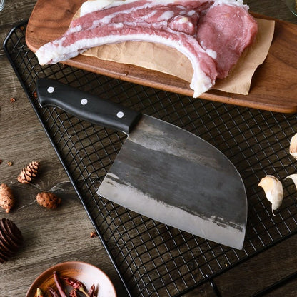 Caveman Serbian Chef's Knife Spring sale - The Cavemanstyle