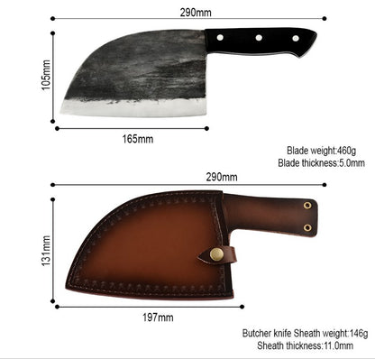Caveman Serbian Chef's Knife Spring sale - The Cavemanstyle