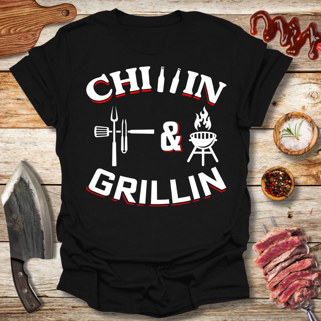 chilin & Grillin T-Shirt - The Cavemanstyle