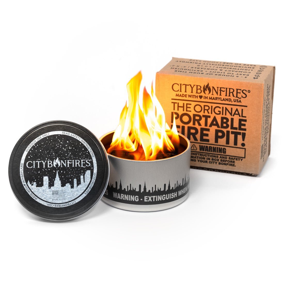 City Bonfire (Portable Fire Pit) - The Cavemanstyle