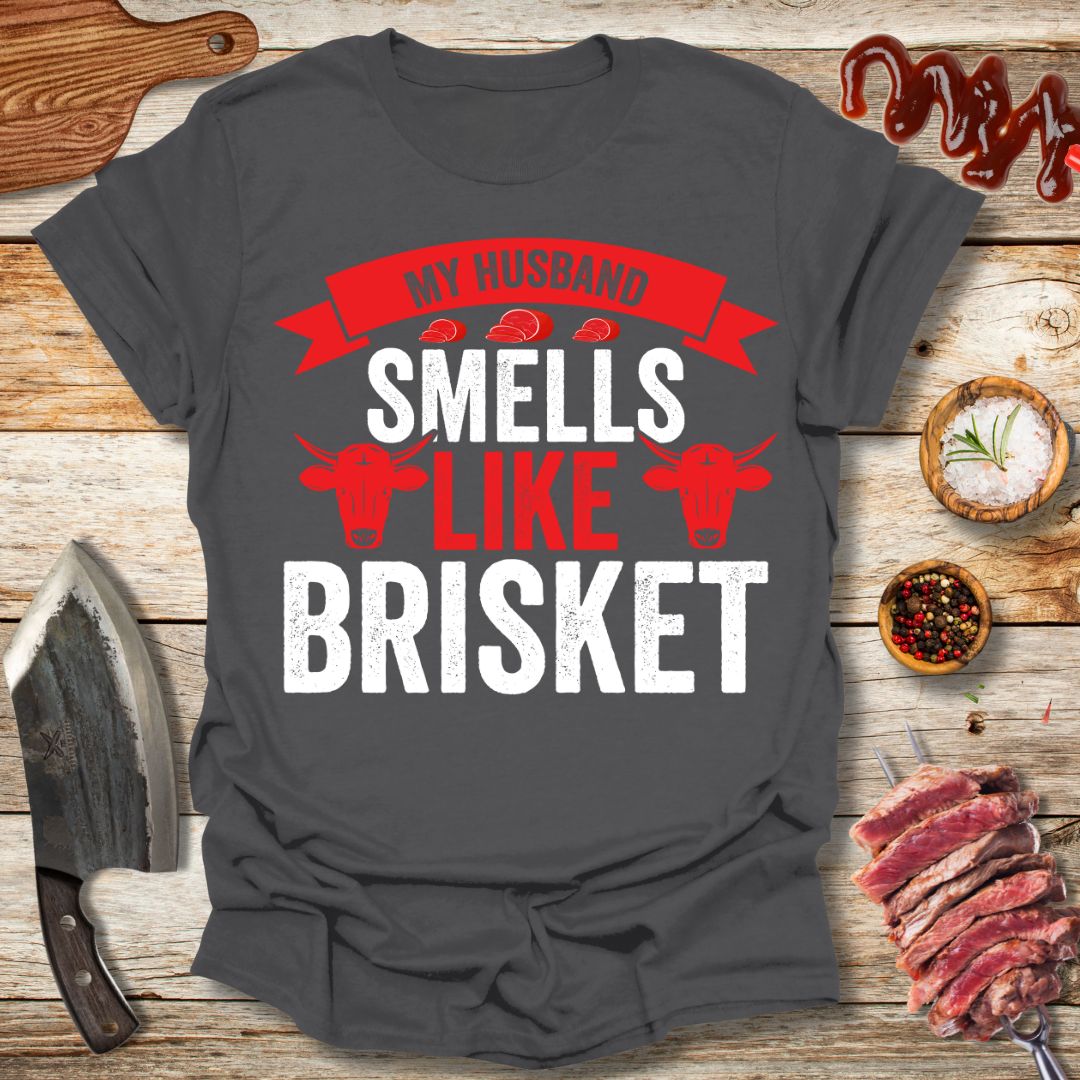 My husband smells like brisket T-Shirt - The Cavemanstyle