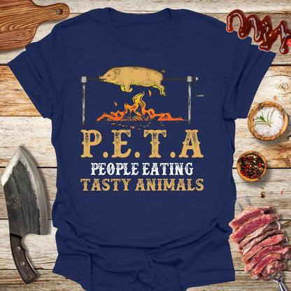 "P.E.T.A.T" People Eating Tasty Animals - Shirt - The Cavemanstyle