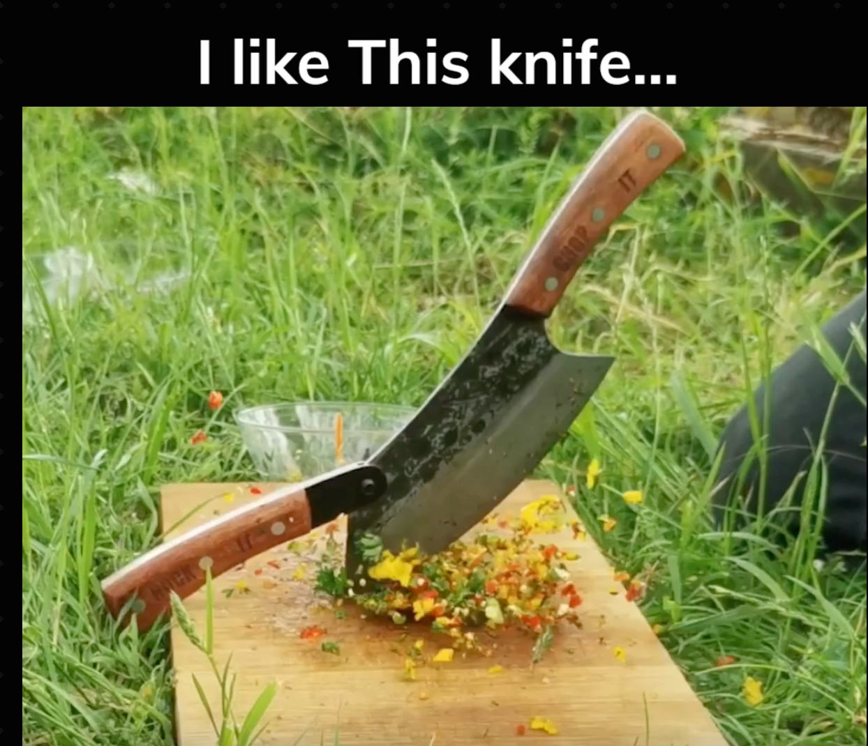 Rocking Chopper 2 in 1 knife 