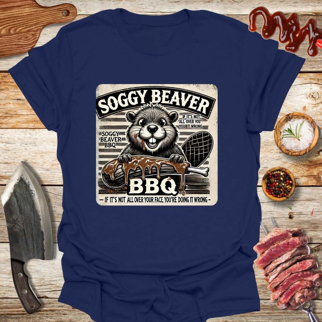 Soggy Bbq Beaver v2 t-shirt - The Cavemanstyle