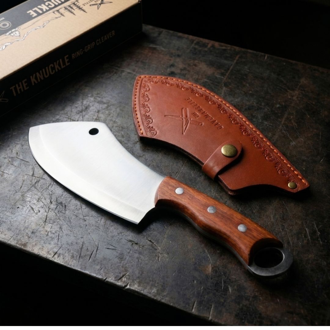 THE CAVEMAN KNUCKLE™ | Ring Grip Cleaver - The Cavemanstyle