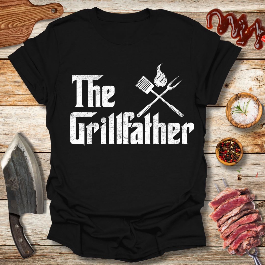 The Grillfather T-Shirt - The Cavemanstyle