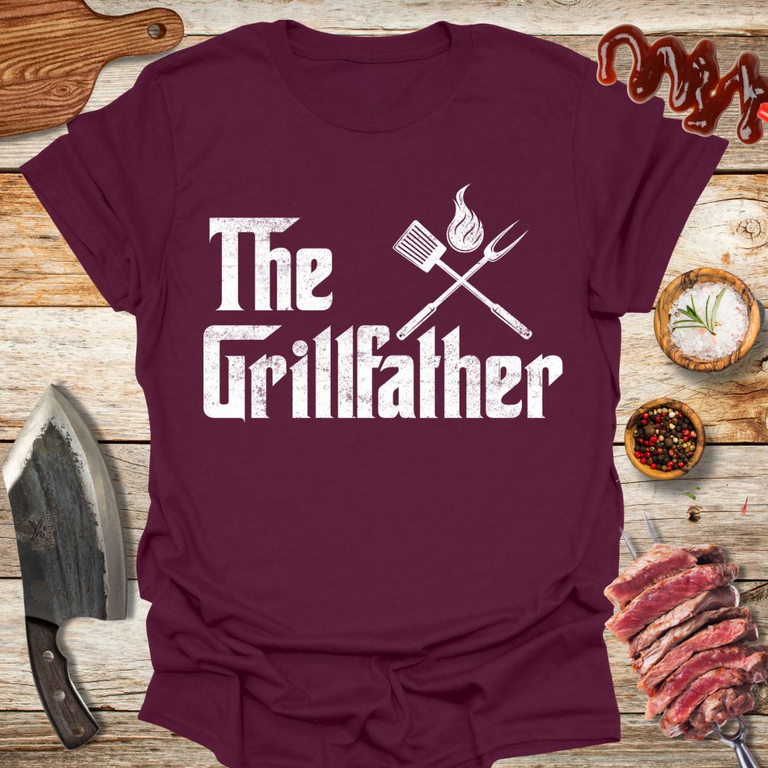 The Grillfather T-Shirt - The Cavemanstyle