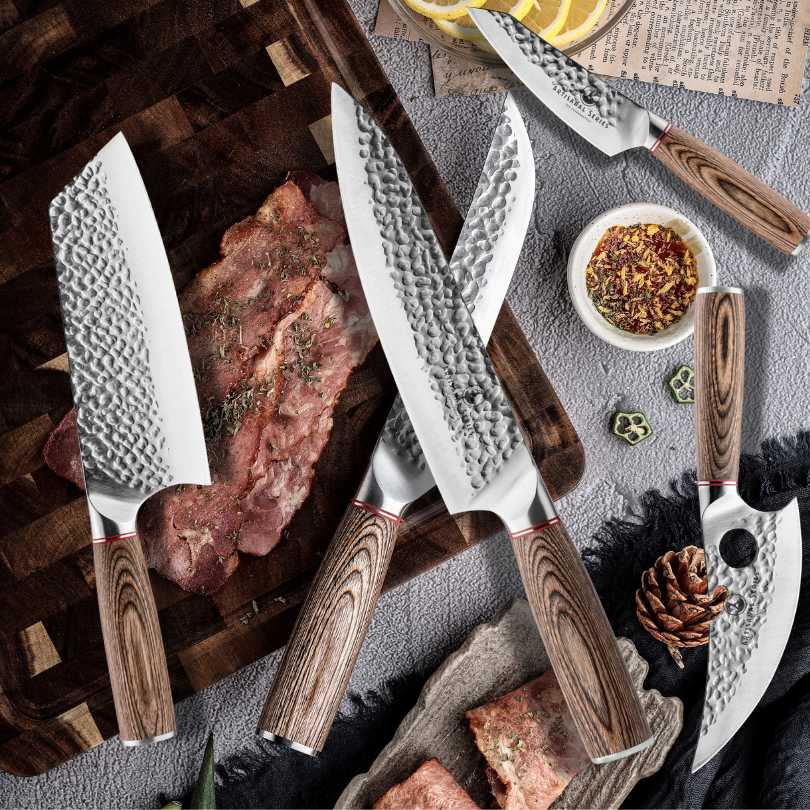 Ultimate Artisanal 5 - Piece Knife Combo - The Cavemanstyle