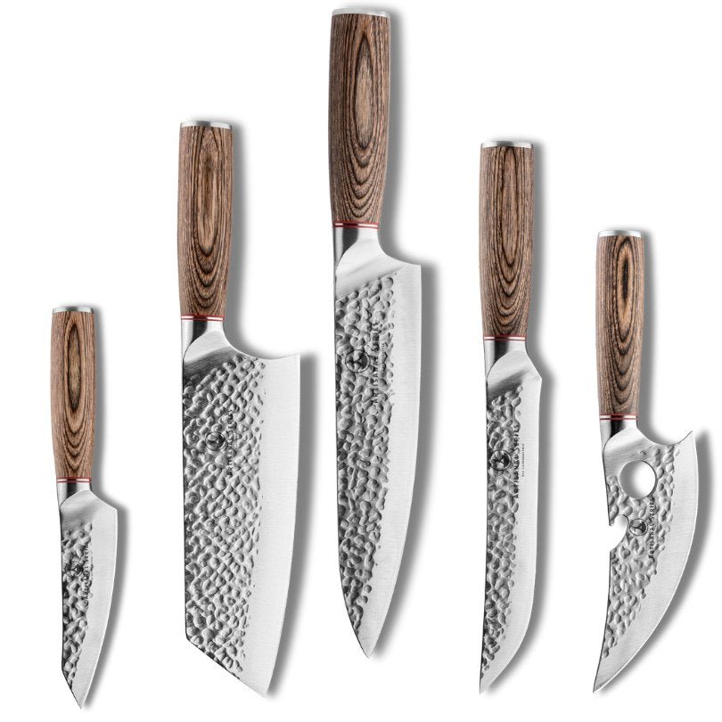 Ultimate Artisanal 5 - Piece Knife Combo - The Cavemanstyle