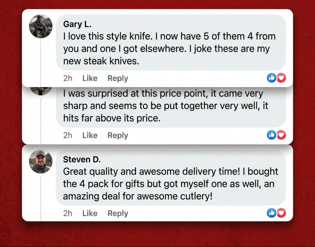 ULTIMO Knife Warehouse Clearance (No - Logo Batch) - The Cavemanstyle