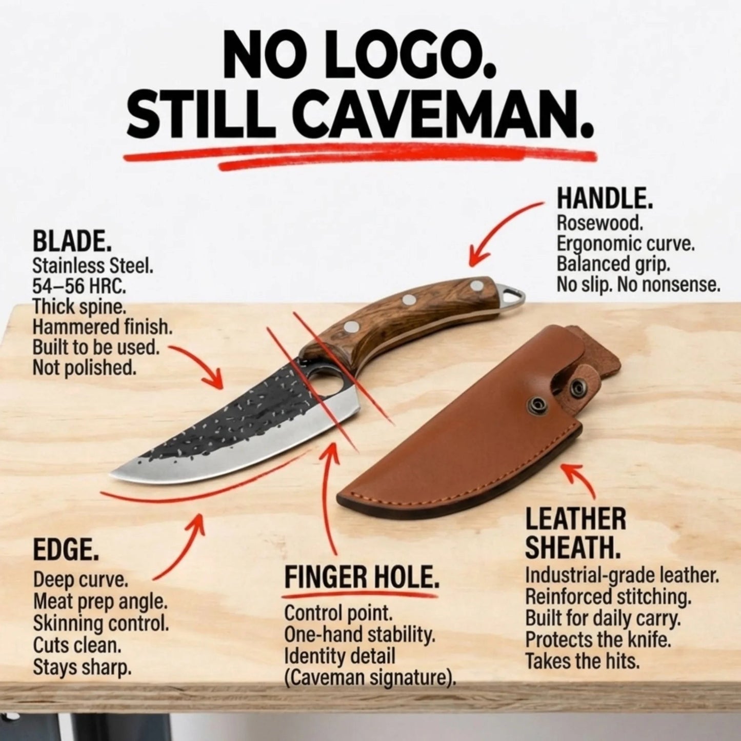 ULTIMO Knife Warehouse Clearance (No - Logo Batch) - The Cavemanstyle