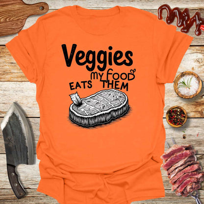 Veggies My Food Eats Them T-shirt - The Cavemanstyle