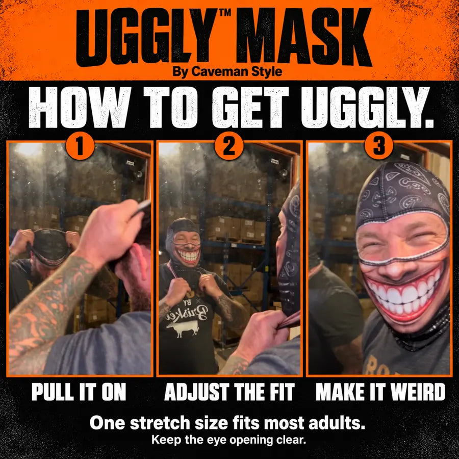 How to put on your mask — UGGLY Mask by Caveman Style